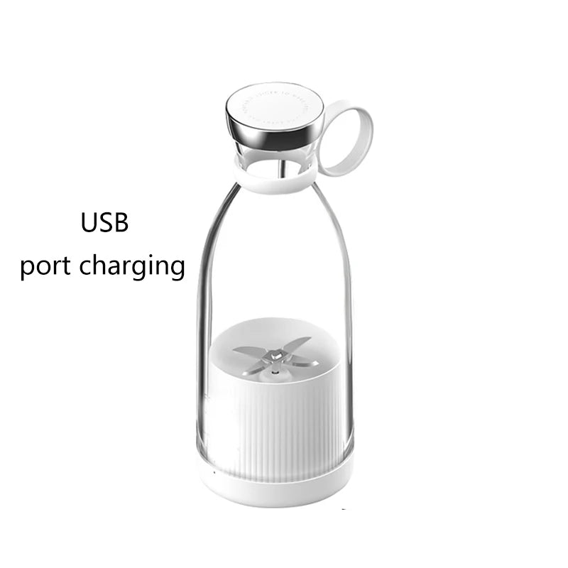 Portable Mini Electric Juicer Blender – USB Rechargeable Fruit Mixer & Multifunctional Smoothie Maker