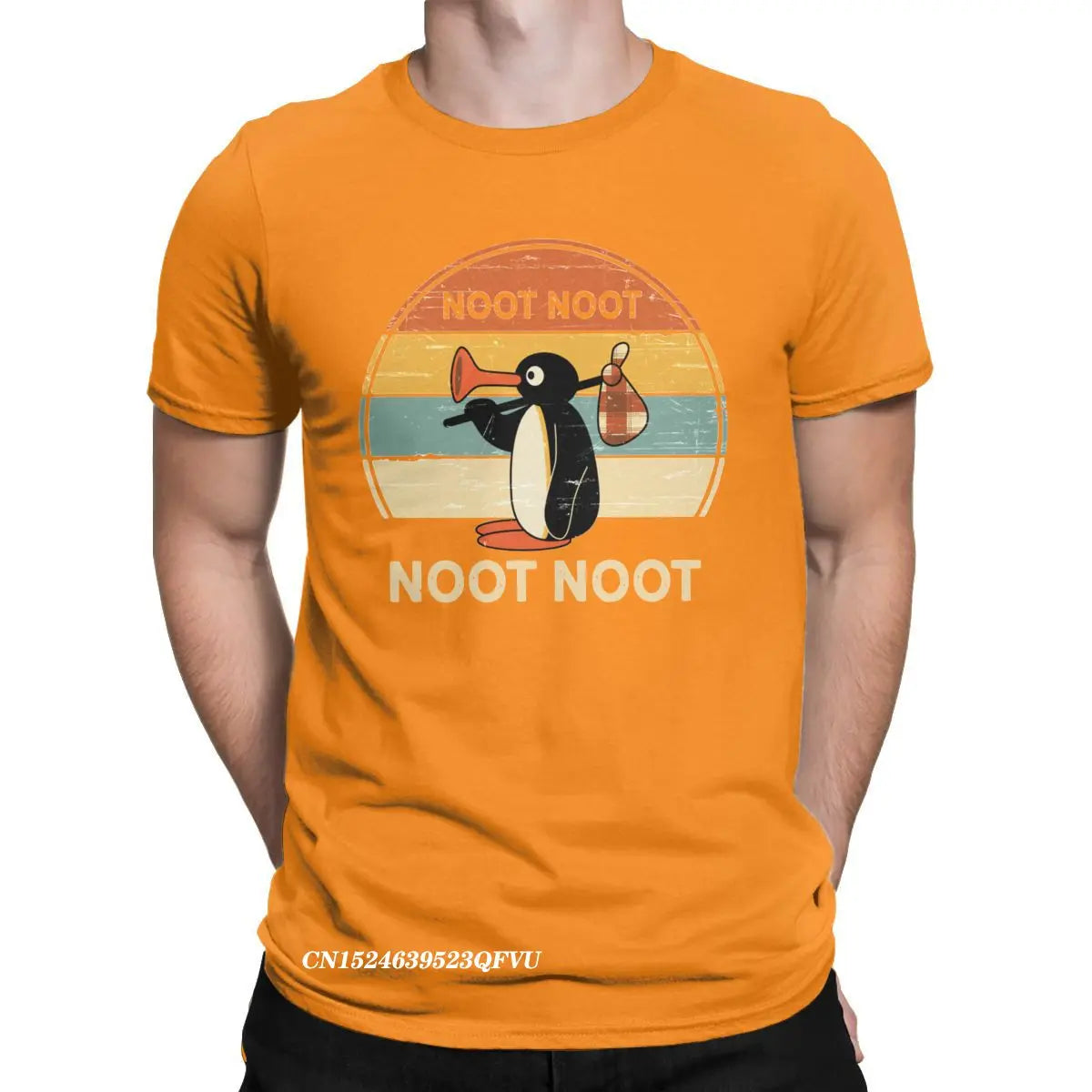 Funny Pingu "Noot Noot" Meme T-Shirt – Unisex Harajuku Graphic Tee, Premium Cotton Crewneck for Men & Women