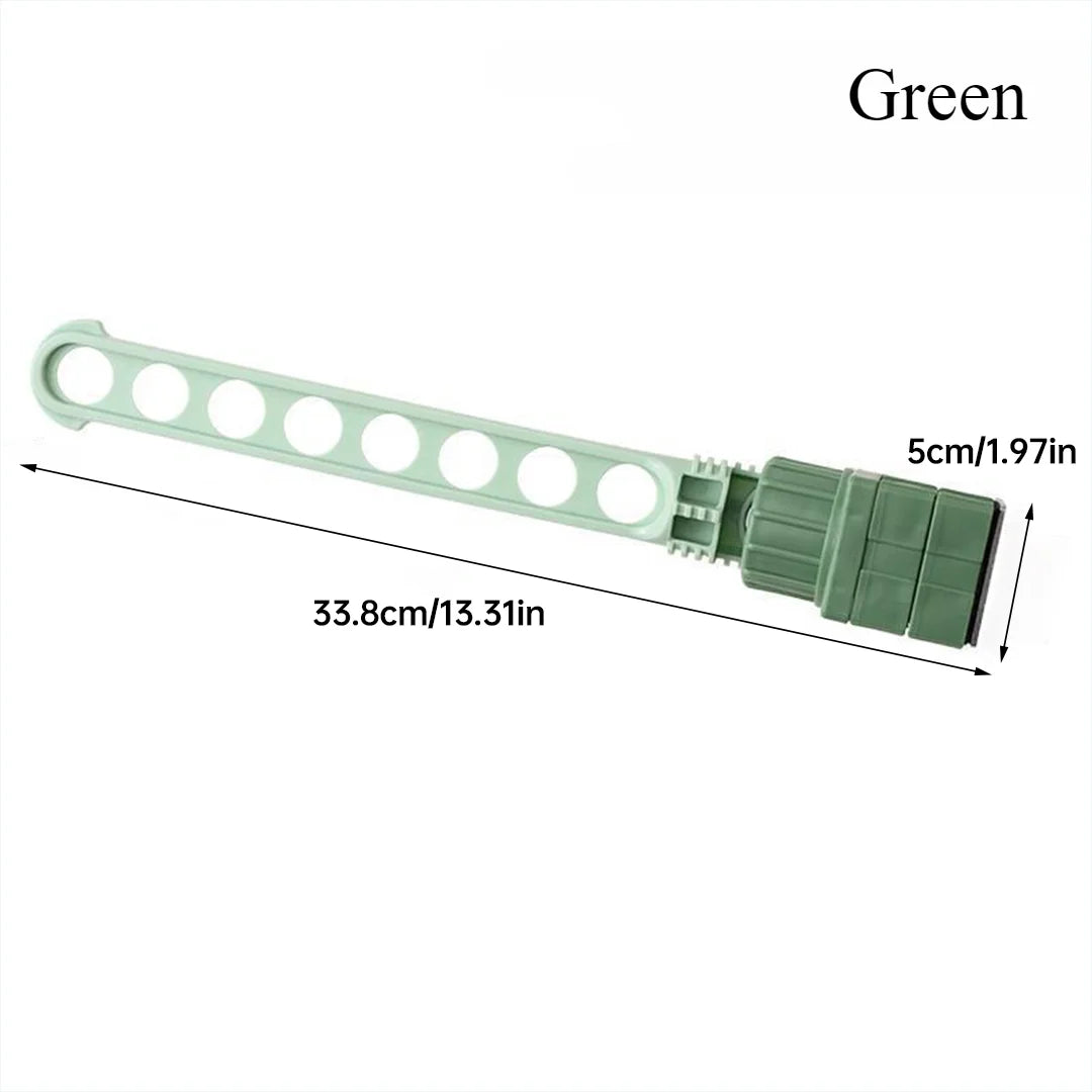 Wall-Mounted Clothes Drying Rack for Balcony & Bathroom – 8-Hole Space-Saving Indoor Laundry Hanger