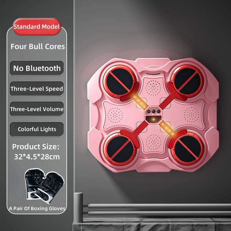 Smart Music Boxing Trainer – Interactive Wall-Mounted Target for Kids & Adults, Electronic Reaction Training Device for Home, Sanda & Fitness