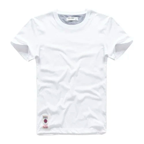 Men’s Classic Solid Cotton T-Shirt – Casual Basic O-Neck Tee – High-Quality Everyday Top 