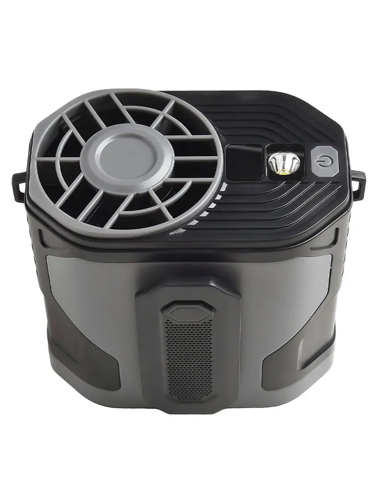Portable Waist Clip Fan with Adjustable Speeds & LED Light – Hands-Free Cooling for Outdoor Activities