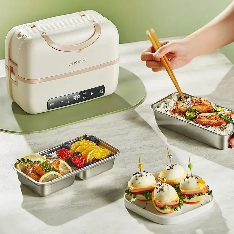 Portable Electric Lunch Box with Plug-in Heating and Heat Retention – Ideal for Office Workers' Hot Meals