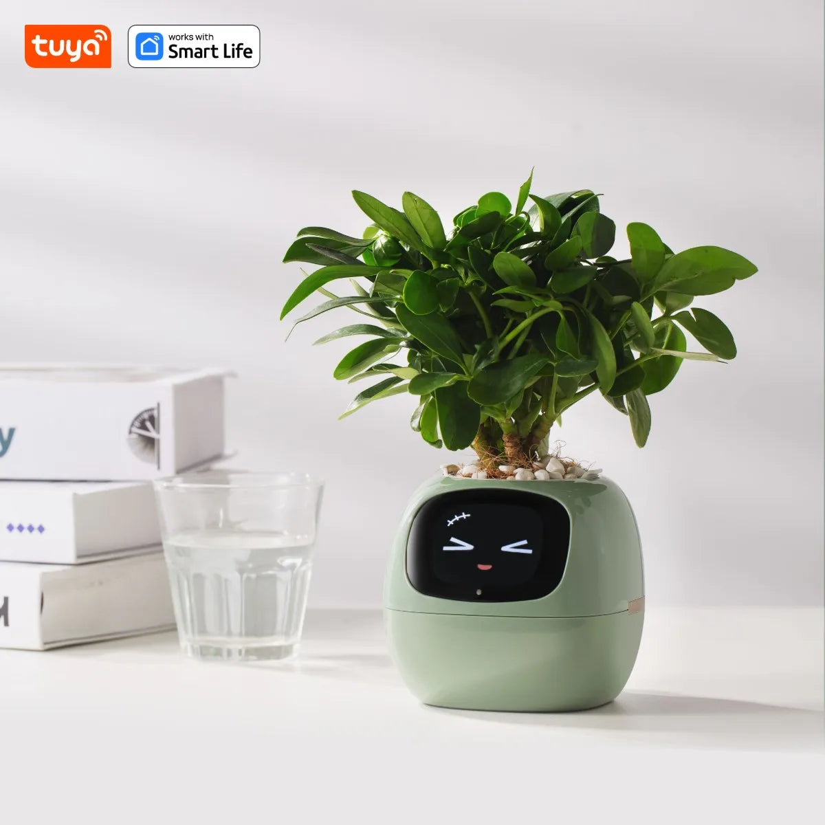 Tuya Ivy AI Smart Flower Pot – 49+ Animated Expressions, 7 Sensors & Intelligent Plant Care