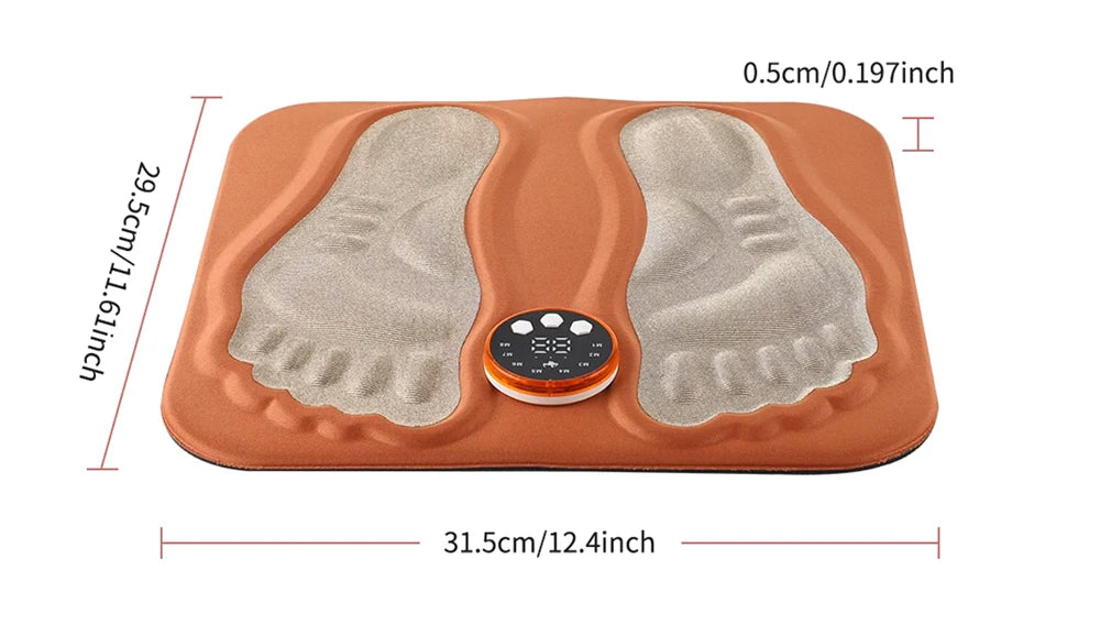 New 3D Electric EMS Foot Massager Pad with Remote – Smart Foldable Foot Muscle Stimulator for Relaxation and Shaping