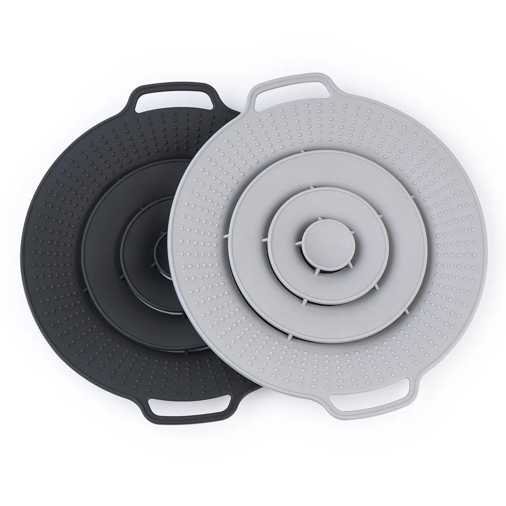 30cm Silicone Anti-Spill Pot Lid – Reusable Splash-Proof Cover for Microwave, Gas Cooktops & Kitchen Use