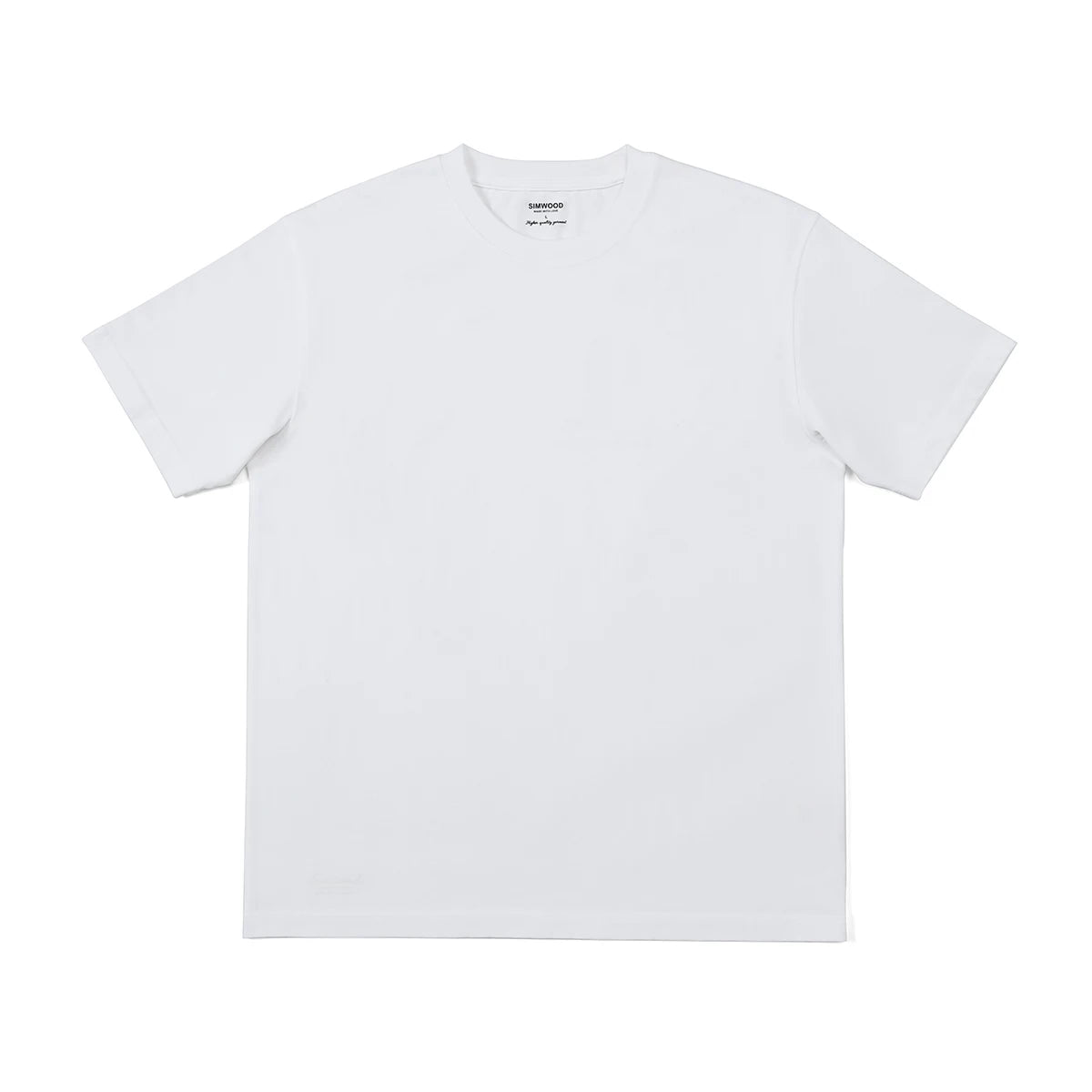 SIMWOOD 2025 Men’s Oversized 100% Cotton T-Shirt – Breathable & Comfortable Spring/Summer Top, 310gsm