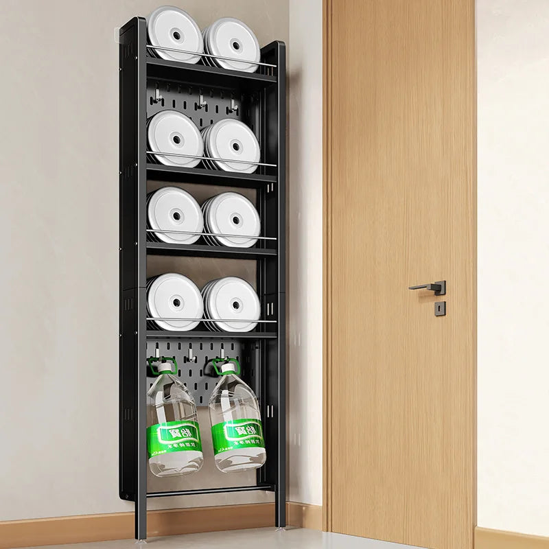 Wall-Mounted Bathroom Corner Shelf – Perforated Organizer Rack for Shampoo, Toothbrush, and Toiletries