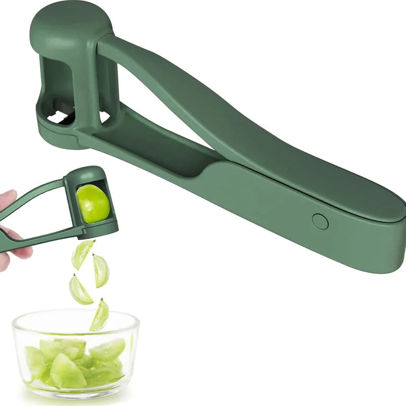 Toddler-Friendly Tomato and Grape Slicer Cutter – Cherry Fruit Salad Tool, Baby Kitchen Gadget for Easy Cutting