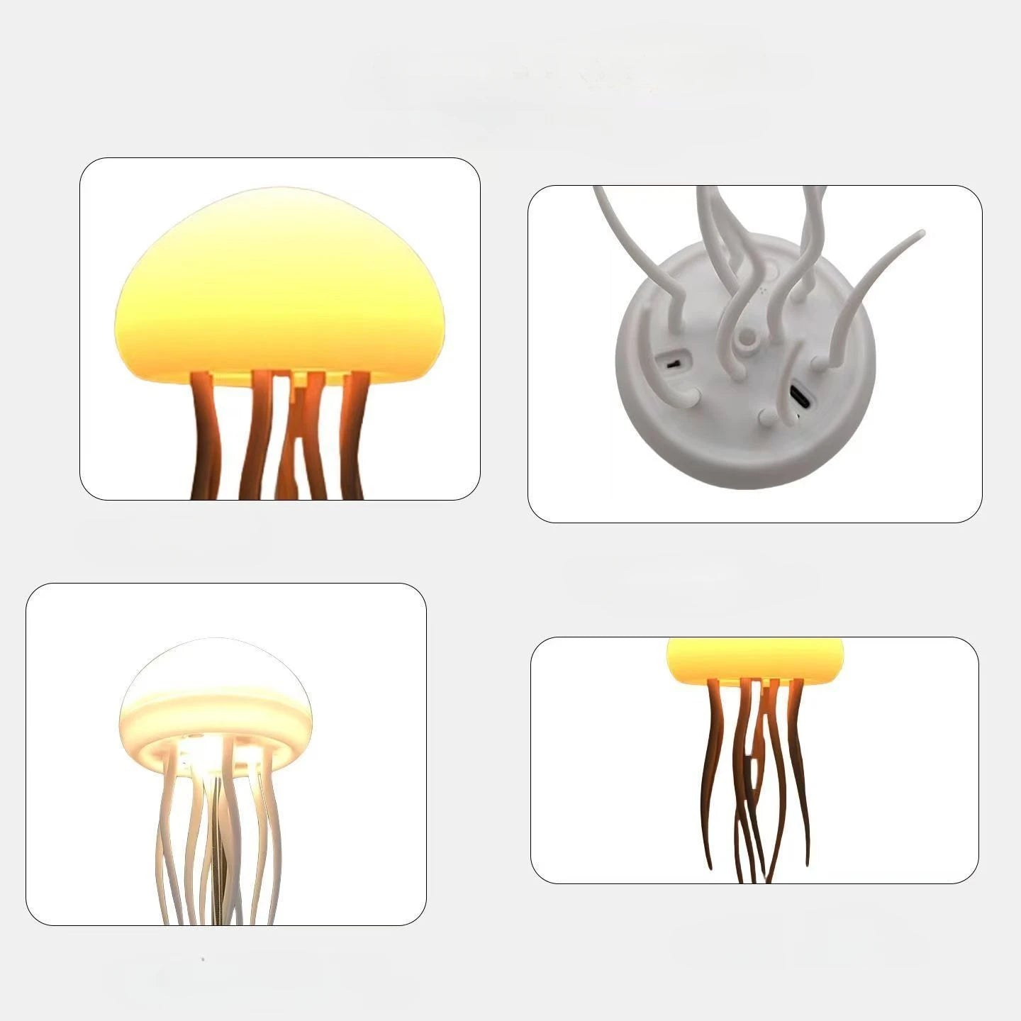 Creative Jellyfish Night Light with Voice & Motion Sensor – Hanging Ambient Lamp for Bedroom Decor & Gifts