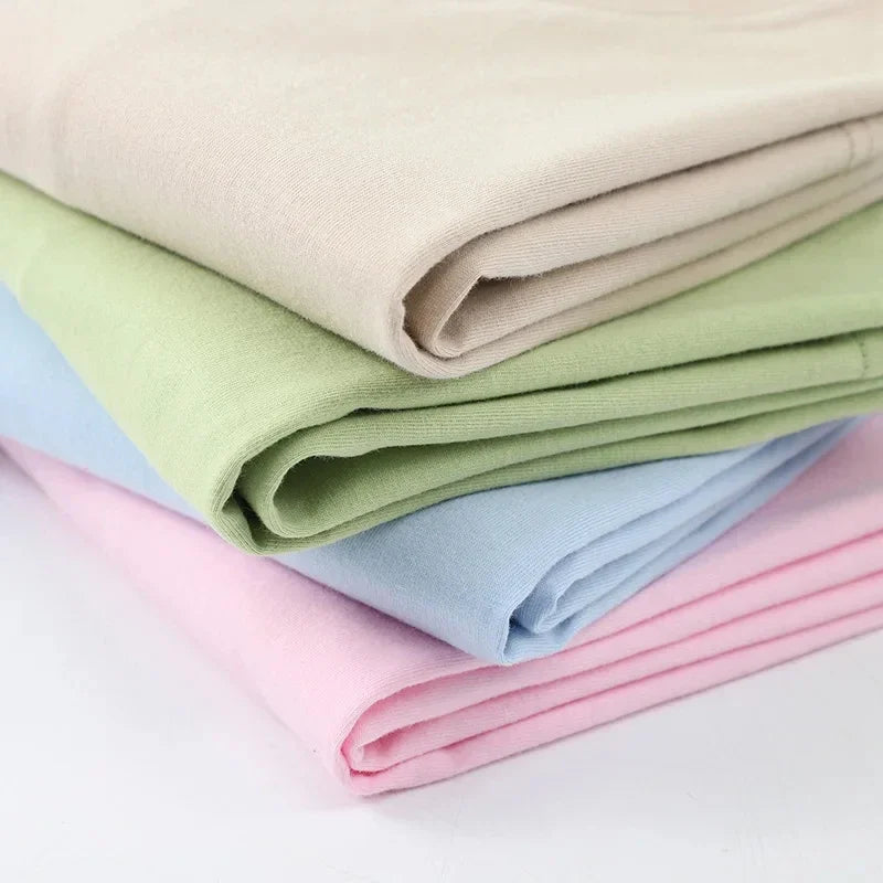 Unisex 100% Cotton Summer T-Shirt – Casual Loose Fit, Breathable Solid Color Tee for Men & Women