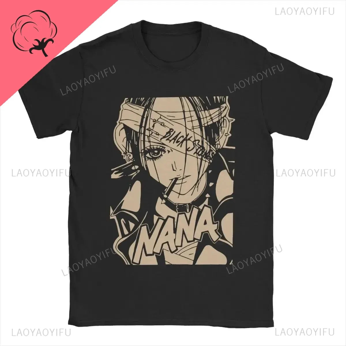 NANA Osaki Graphic T-Shirt – Unisex Harajuku Rock Punk Style Short Sleeve Tee for Casual Summer Streetwear