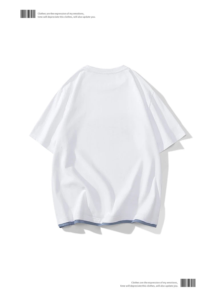 Men’s Loose Fit Letter Print T-Shirt – Harajuku Y2K Streetwear Short Sleeve Casual Tee