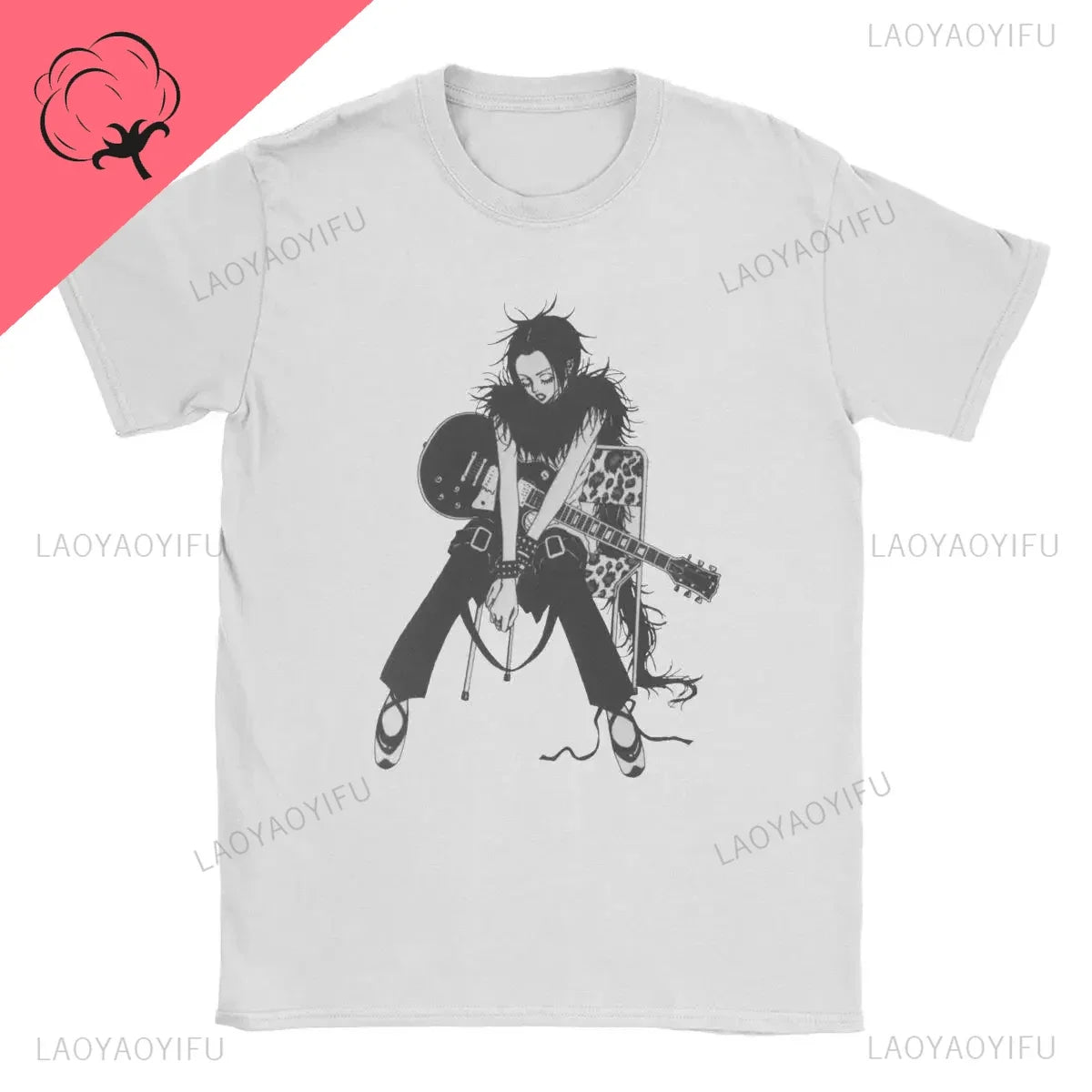 NANA Osaki Graphic T-Shirt – Unisex Harajuku Rock Punk Style Short Sleeve Tee for Casual Summer Streetwear