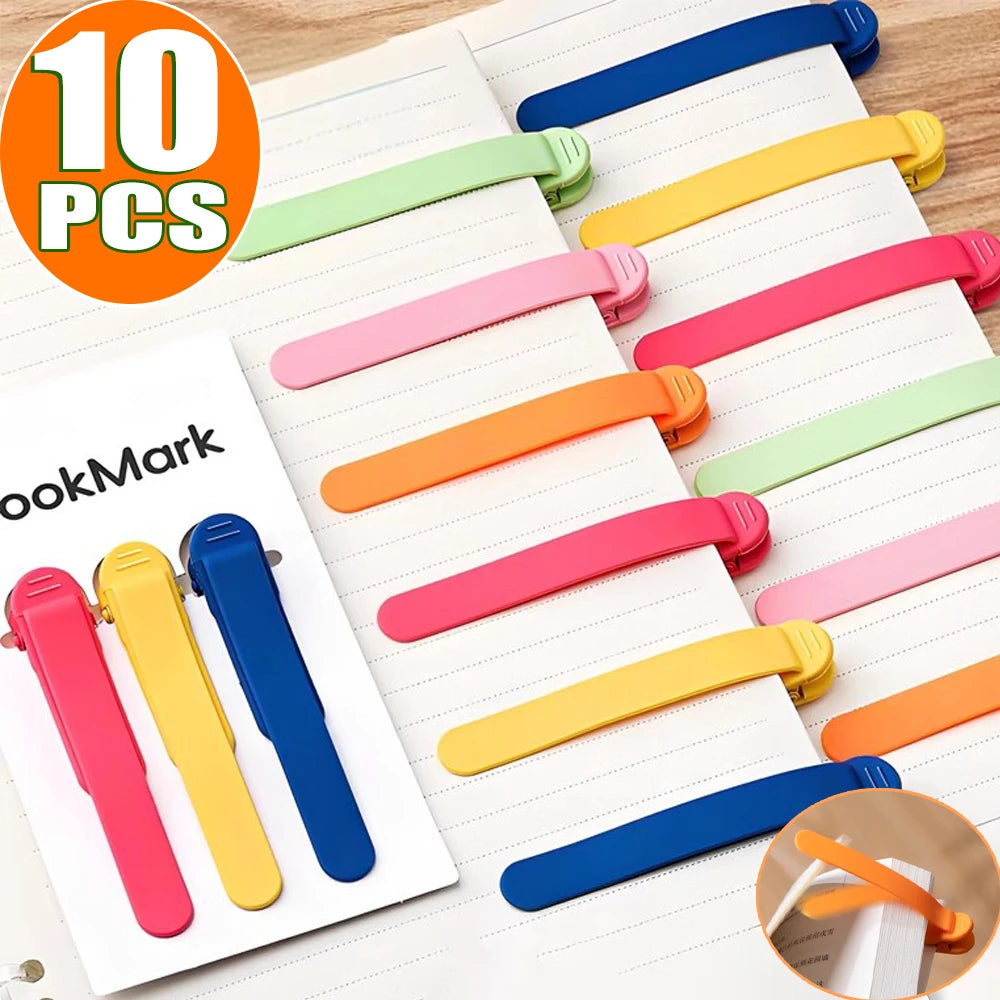 Colorful Automatic Page-Tracking Bookmarks Clip for Students, Women, and Office Use