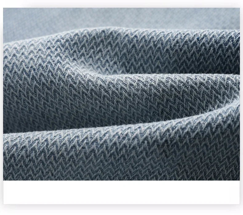 Vintage Men’s Baggy Jeans – Korean Style Starry Sky Fabric, Straight Fit Casual Denim Trousers, High Street Personalized Pants