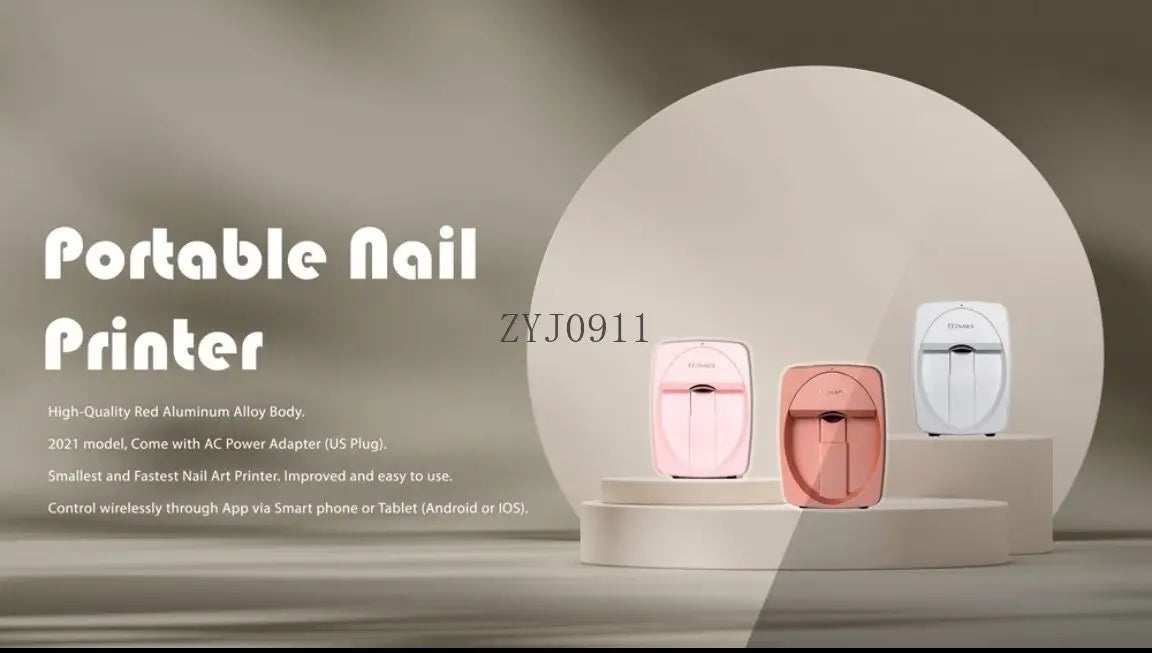 Y Smart Nail Art Printer – Portable Mini Automatic Nail Painting Machine for Professional Nail Design