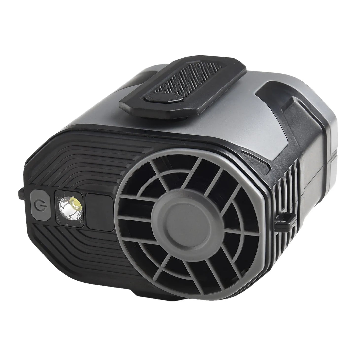 Portable Waist Clip Fan with Adjustable Speeds & LED Light – Hands-Free Cooling for Outdoor Activities