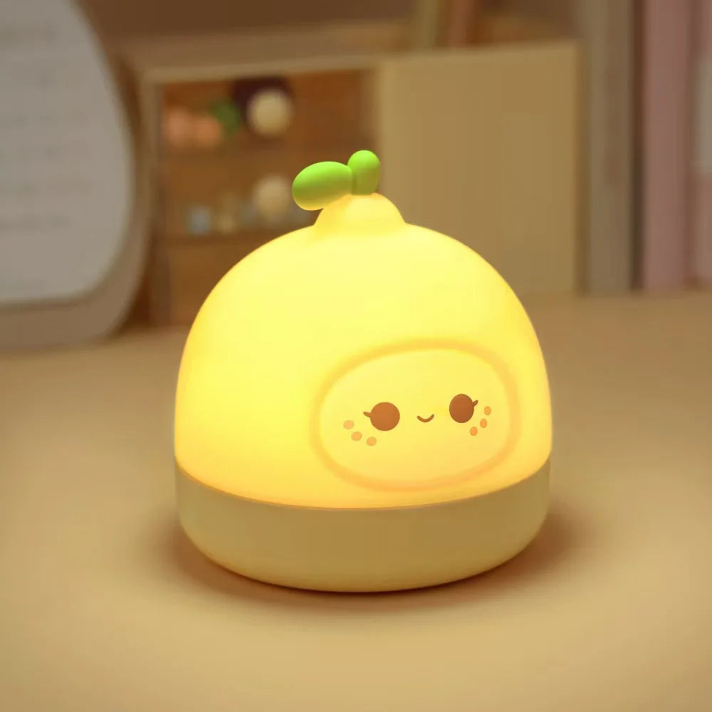 USB Rechargeable Silicone LED Night Light with Motion Sensor – Cute Animal Design for Kids' Bedroom or Nursery Wall