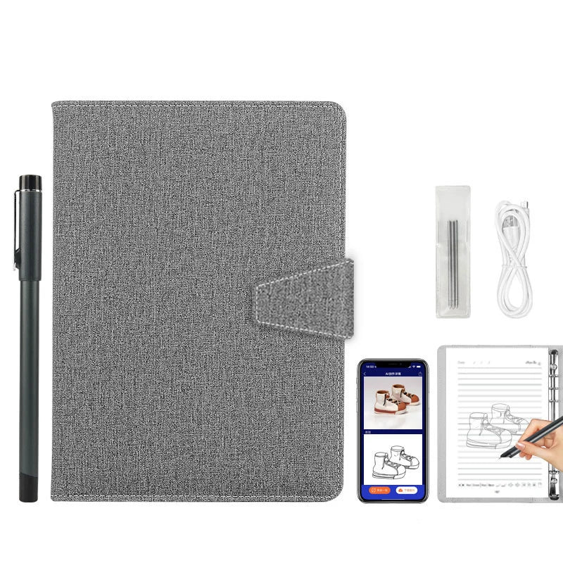 Smart Digital Notebook with Sync Pen – AI Voice, Drawing, Bluetooth Real-Time Cloud Transmission Writing Set