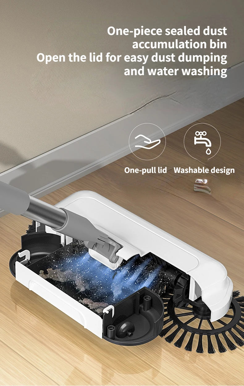All-in-One Manual Sweeping Broom & Dustpan Set – Hand-Push Floor Sweeper & Vacuum Cleaner for Home Use
