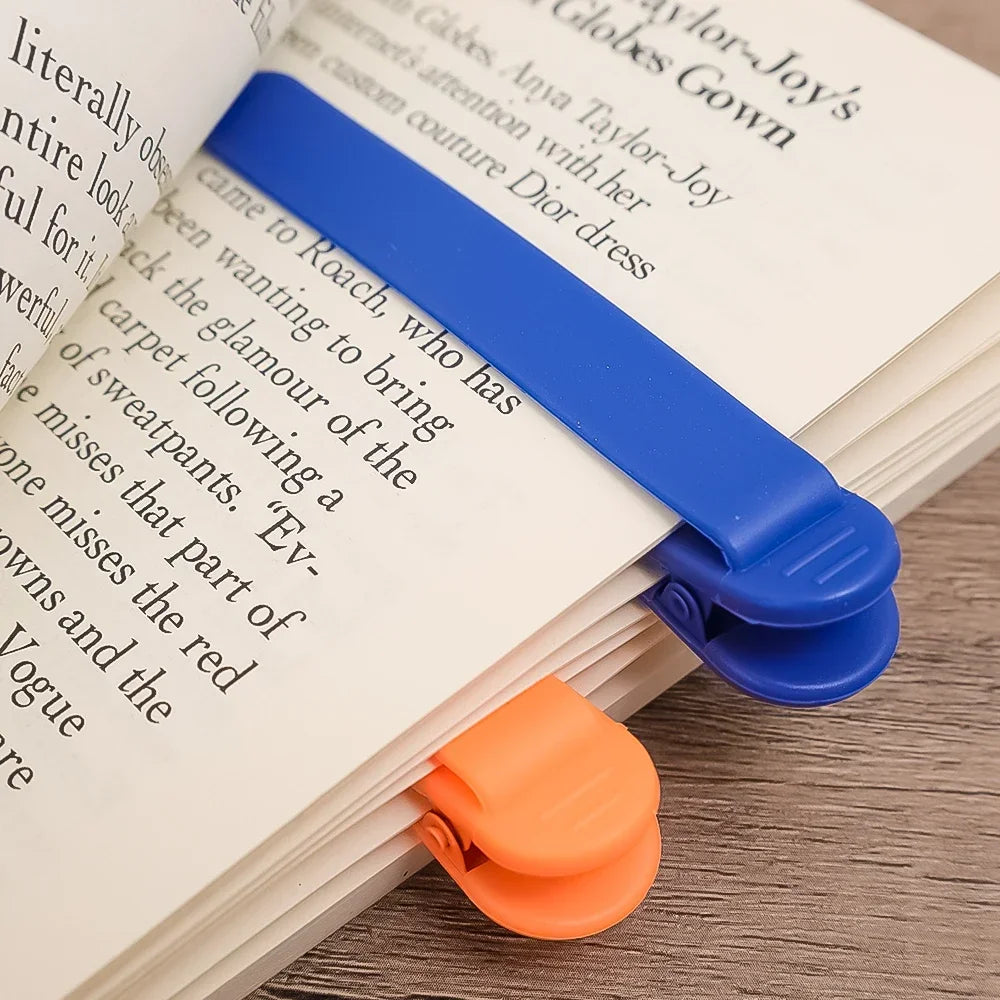 Colorful Automatic Page-Tracking Bookmarks Clip for Students, Women, and Office Use