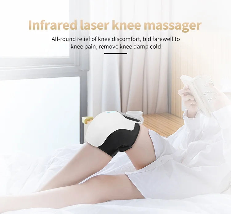 Electric Knee Massager with Infrared Heat and Vibration – Relief for Knee Pain, Swelling, Stiff Joints, and Muscle or Ligament Strain