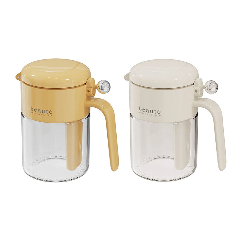 Moisture-Resistant Sealed Glass Spice Jar with Spoon – Kitchen Salt Container and Shaker