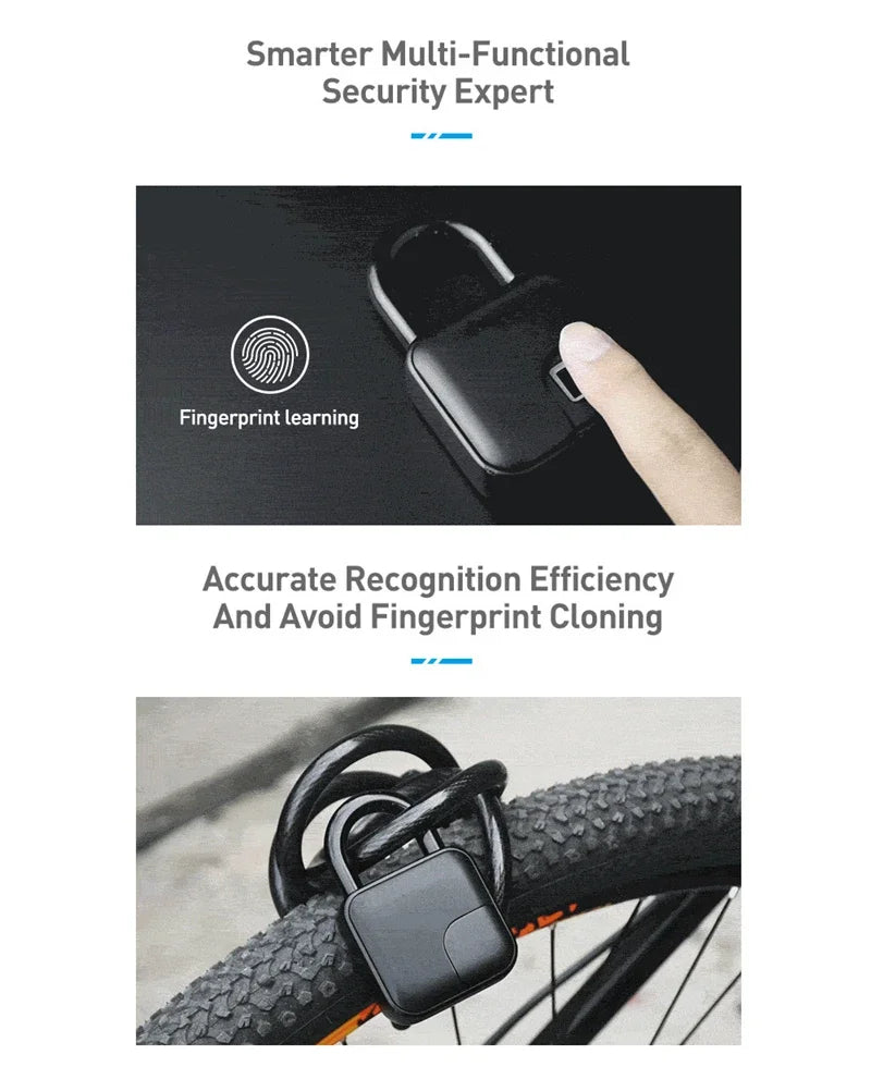 Smart Fingerprint Padlock – Keyless Biometric Security Lock with Password Access, Anti-Theft Protection, and TTLOCK/Tuya App Control