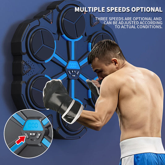 Smart Music Boxing Trainer – Interactive Wall-Mounted Target for Kids & Adults, Electronic Reaction Training Device for Home, Sanda & Fitness