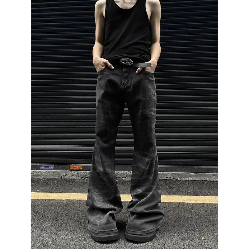 Unisex Retro Straight-Leg Jeans – High Street Loose Fit for Men & Women | Hip-Hop Autumn Streetwear