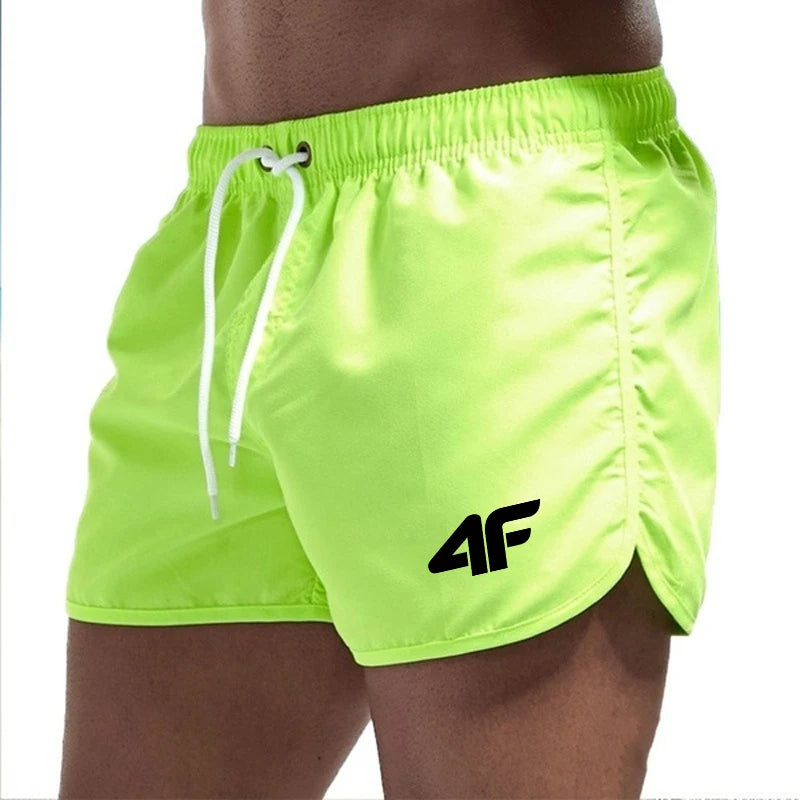 Men’s Quick-Dry Summer Beach Shorts 2025 – Swim Trunks, Gym Pants with Drawstring, Breathable Surf & Casual Daily Wear