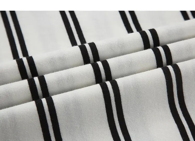 Men’s Striped Cotton T-Shirt – Casual Summer Fashion Tee, Oversized Fit, Available Up to 5XL, Funny and Stylish Design 