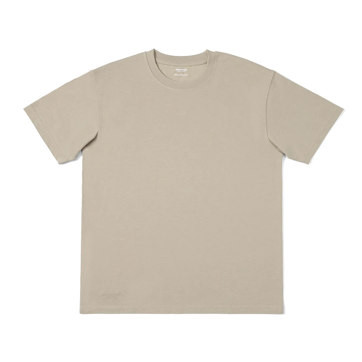 SIMWOOD 2025 Men’s Oversized 100% Cotton T-Shirt – Breathable & Comfortable Spring/Summer Top, 310gsm