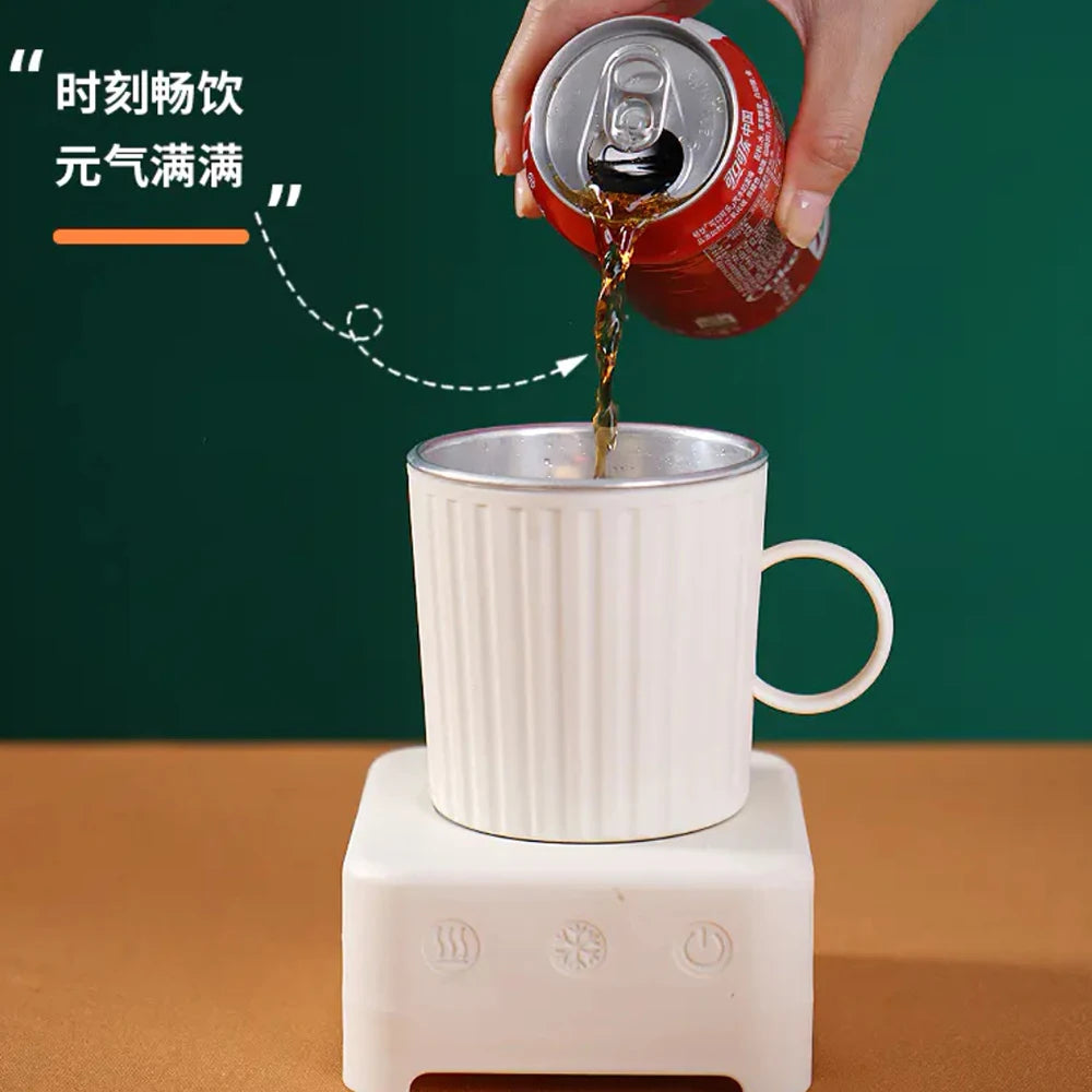 Portable Mini Electric Refrigerator – Instant Quick Cooling Drink Cooler for Home & Office