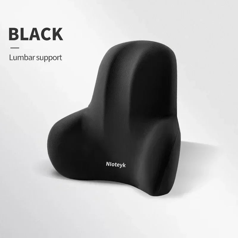 Universal Memory Foam Neck & Lumbar Support Cushion – Ergonomic Car Seat Pillow for Comfort & Posture