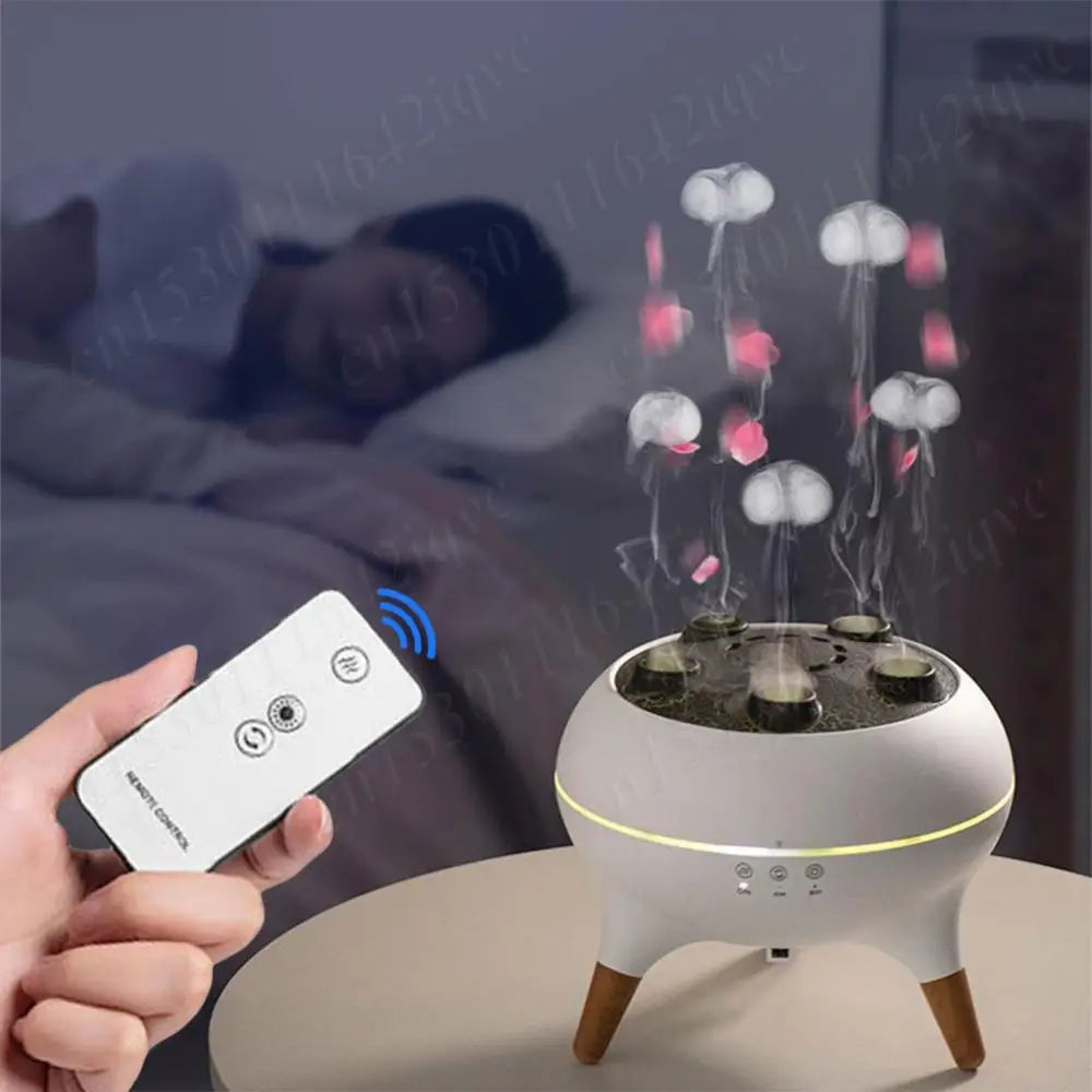 Color-Changing Jellyfish-Themed Air Humidifier & Aromatherapy Diffuser with LED Night Light – Ideal for Home, Bedroom, or Office