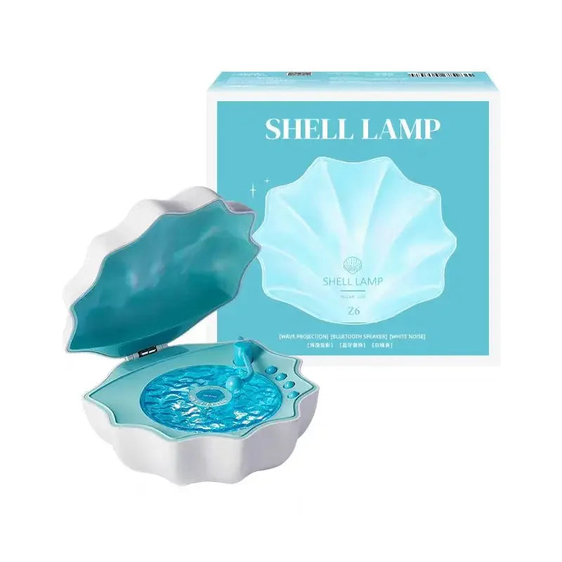 Retro-Style Portable Bluetooth Speaker with Colorful Light Projection & White Noise – Wireless Music Player & Sleep Aid