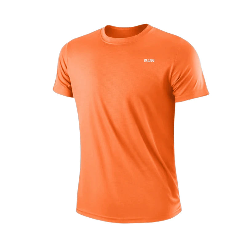 Lightweight Men's Moisture-Wicking Athletic T-Shirt – Quick Dry Short Sleeve Sportswear for Gym, Running & Training