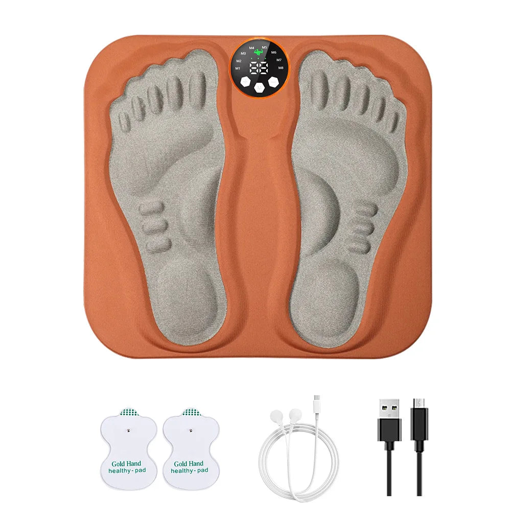 New 3D Electric EMS Foot Massager Pad with Remote – Smart Foldable Foot Muscle Stimulator for Relaxation and Shaping