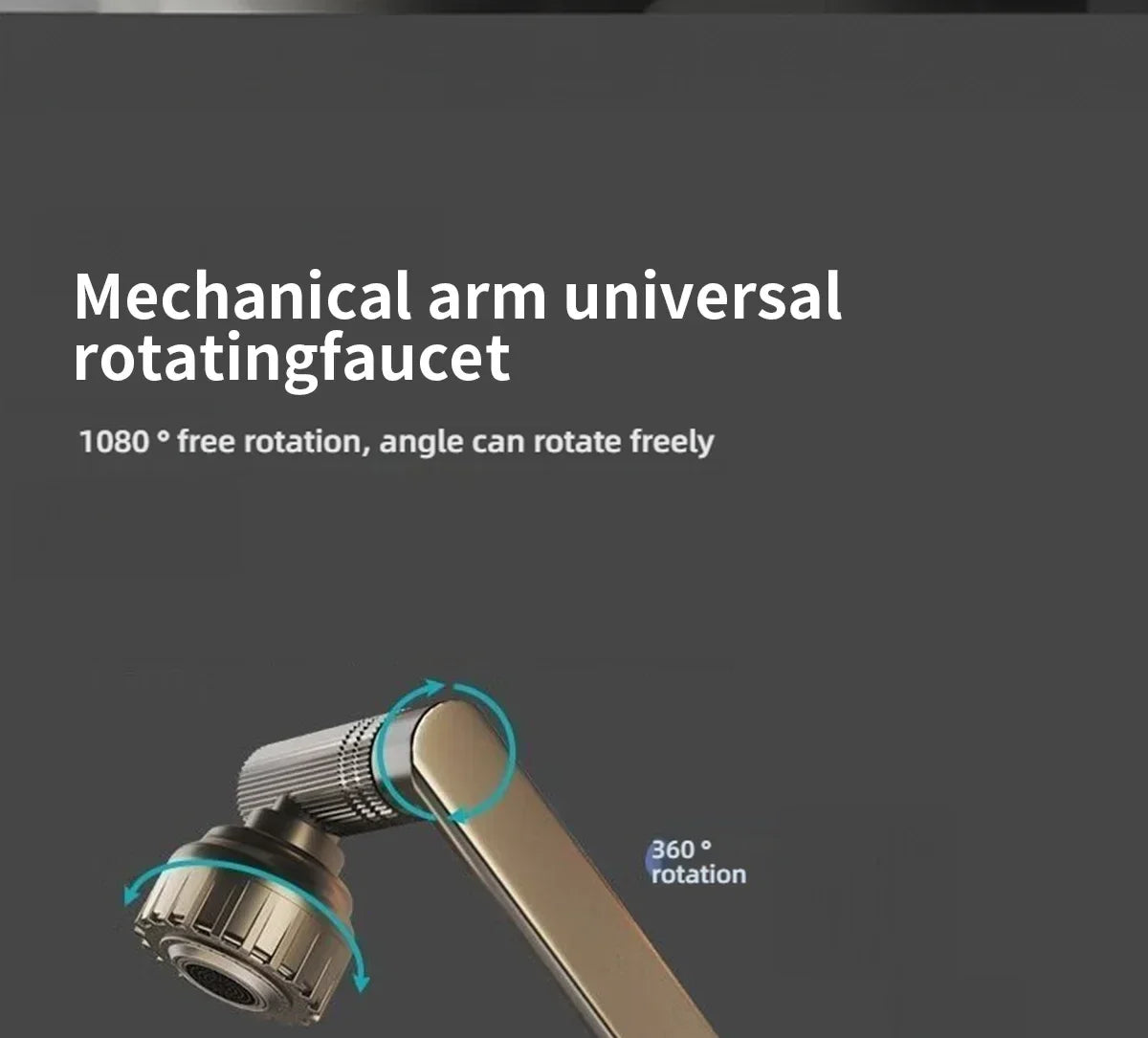 1080° Rotating Basin Faucet – Hot & Cold Multi-Function Booster Tap for Bathroom & Kitchen Use