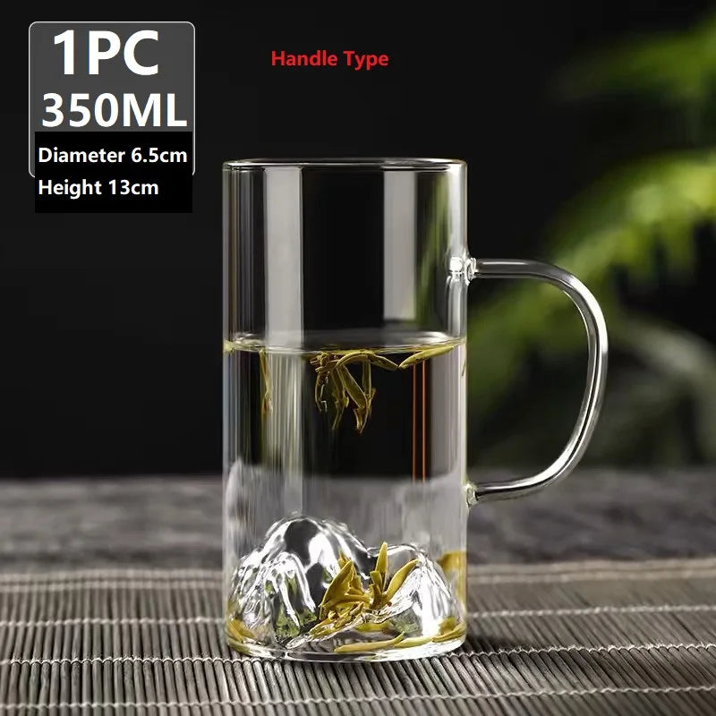 Creative Iceberg-Shaped Whiskey Glass – 3D Mountain Design Whisky Rocks Glasses for Home, Kitchen, Wine, and Liquor Shots