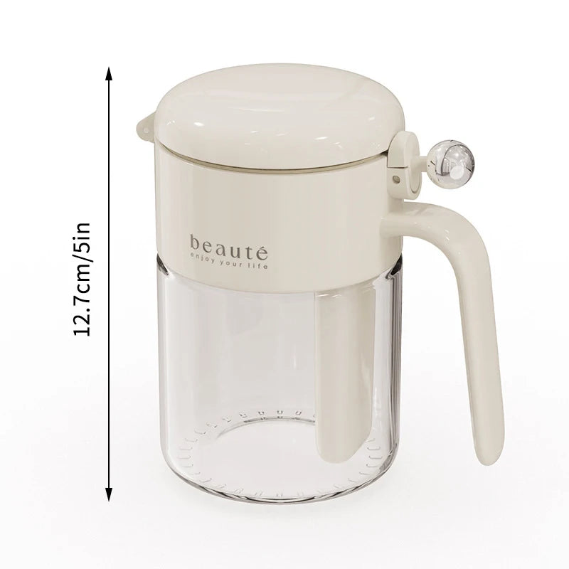 Moisture-Resistant Sealed Glass Spice Jar with Spoon – Kitchen Salt Container and Shaker