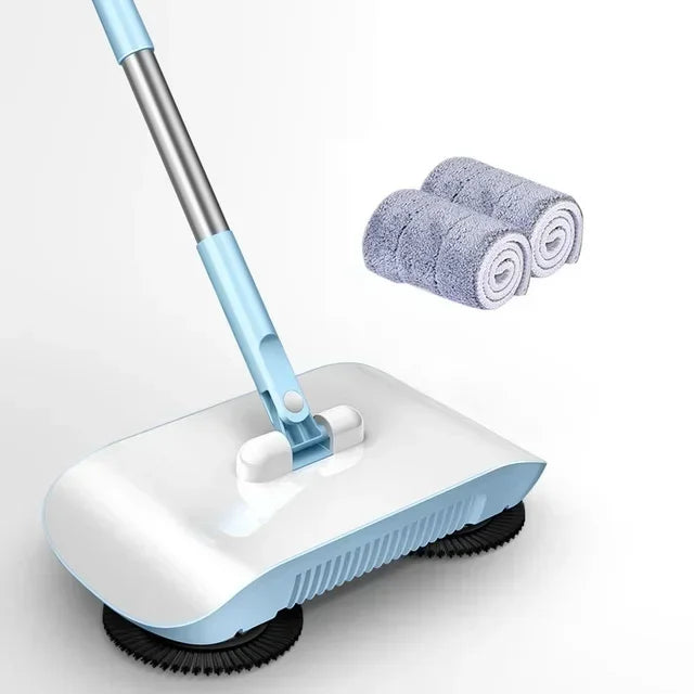 All-in-One Manual Sweeping Broom & Dustpan Set – Hand-Push Floor Sweeper & Vacuum Cleaner for Home Use
