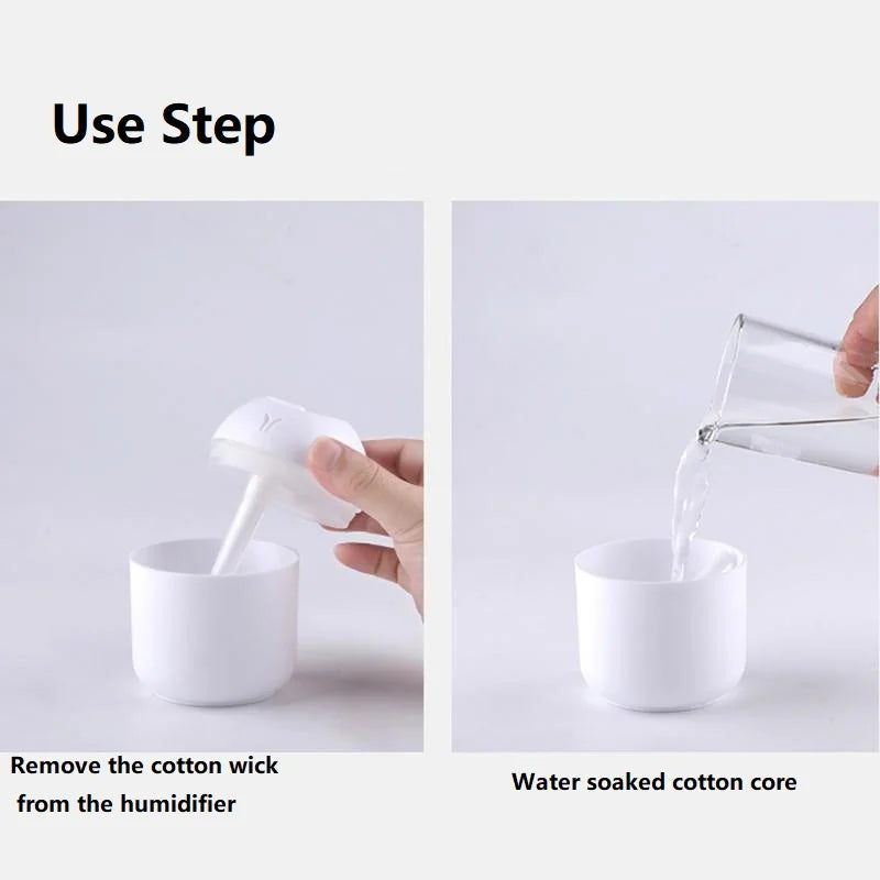 250ML USB Ultrasonic Mini Humidifier & Essential Oil Diffuser – Quiet Mist Maker with LED Mood Light for Home & Car Use