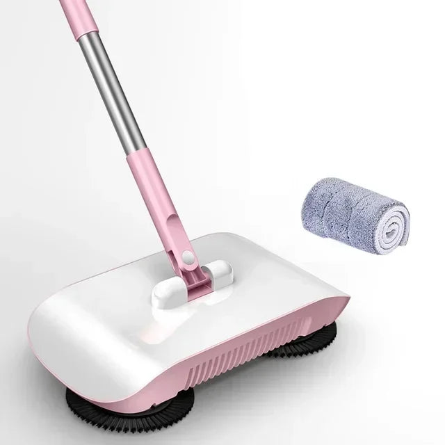 All-in-One Manual Sweeping Broom & Dustpan Set – Hand-Push Floor Sweeper & Vacuum Cleaner for Home Use