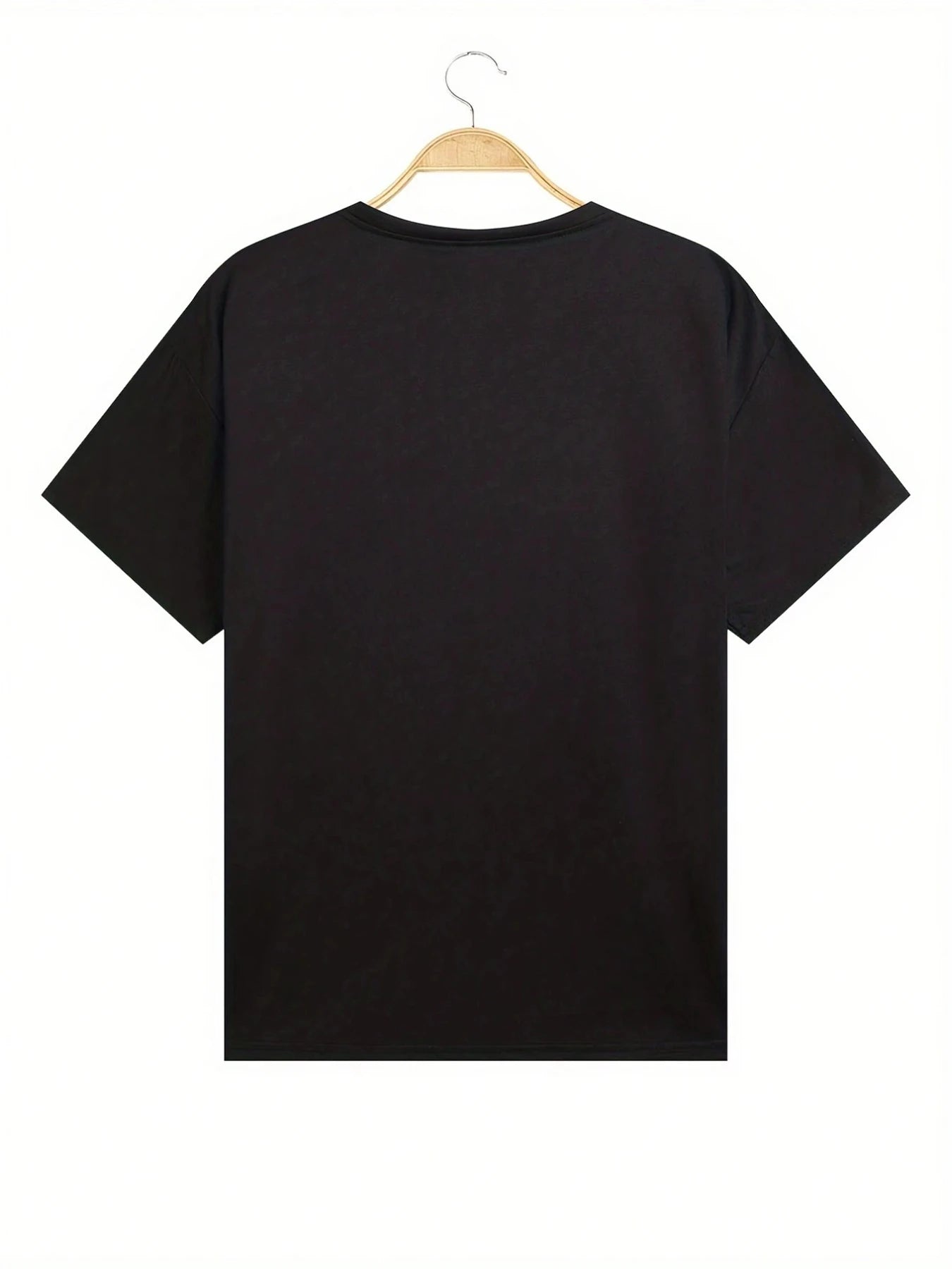 Men’s Summer Casual Loose Fit T-Shirt with Bear Letter Print, 100% Cotton, Round Neck, Short Sleeve, Plus Size Sports Tee
