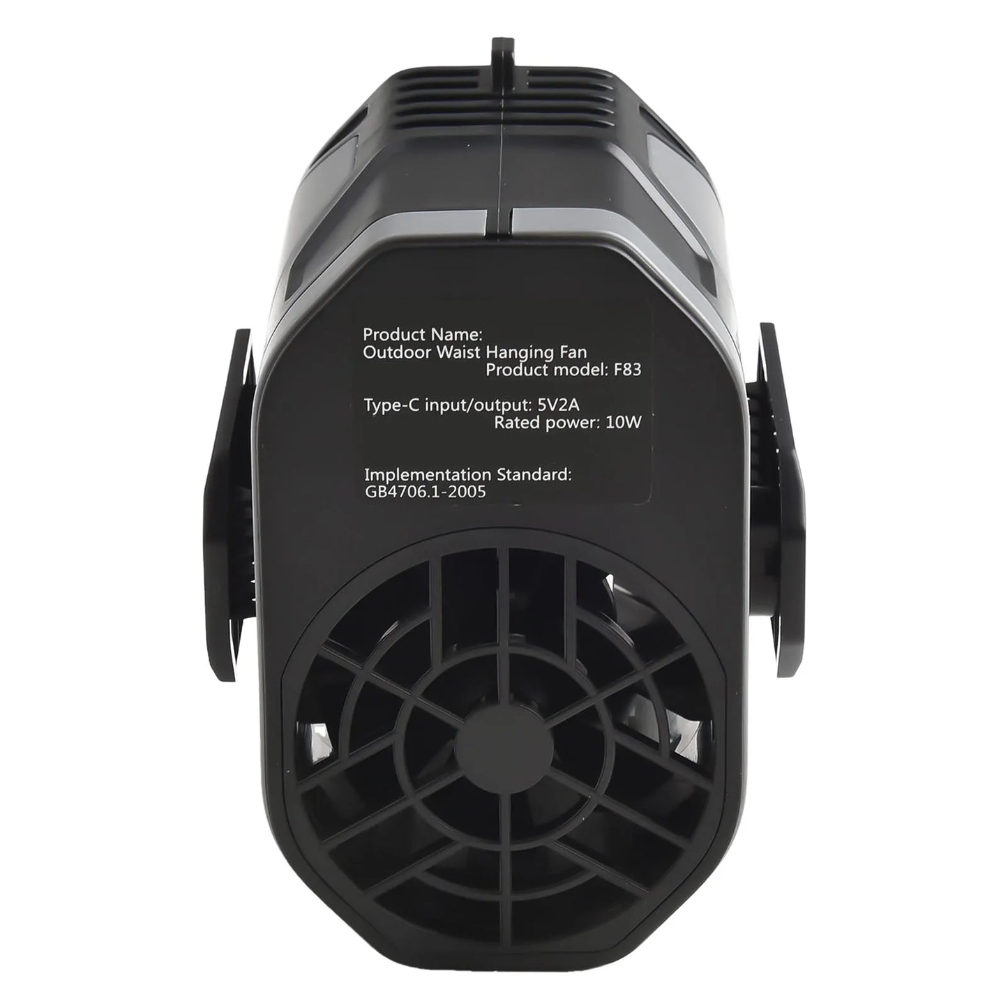 Portable Waist Clip Fan with Adjustable Speeds & LED Light – Hands-Free Cooling for Outdoor Activities