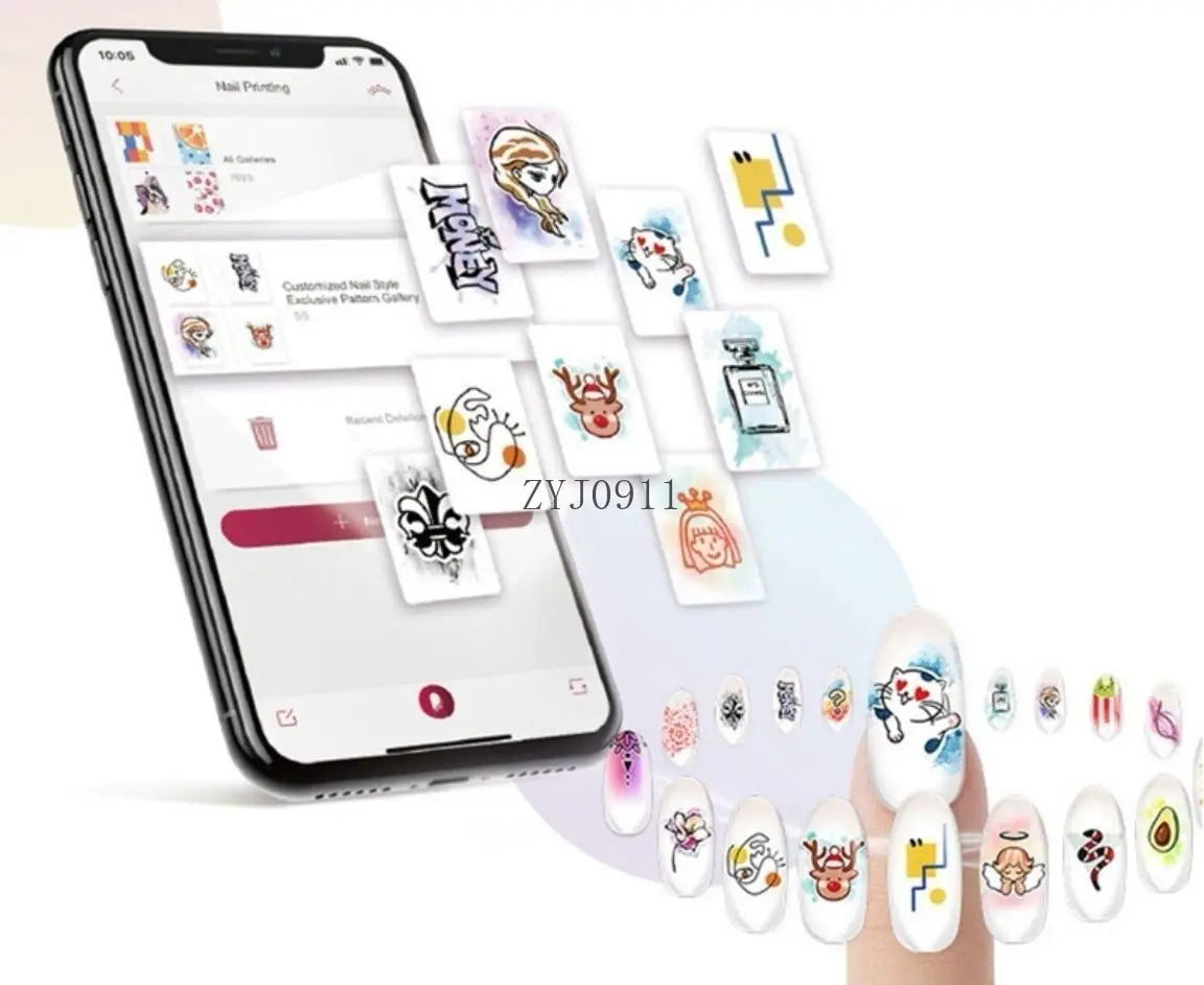 Y Smart Nail Art Printer – Portable Mini Automatic Nail Painting Machine for Professional Nail Design