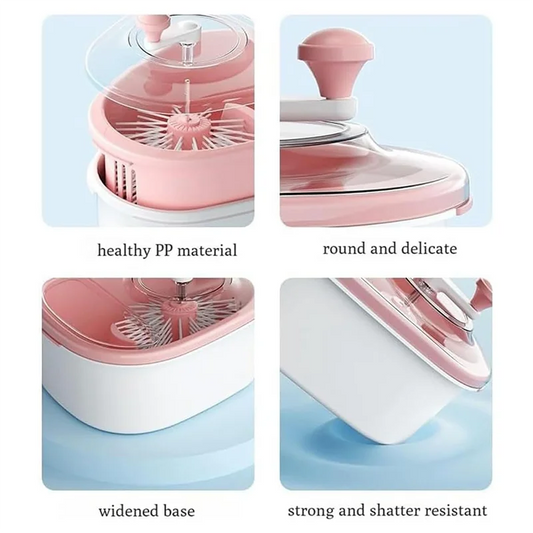 FYBL Compact Fruit & Vegetable Washer Bowl with Built-in Brush – Portable Produce Cleaning Machine